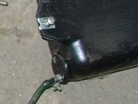 abgebrochener Anschluss am Abscheider